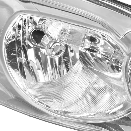 Image of Torchbeam Headlight Assembly Compatible with Impala 2006-2013, Impala Limited 2014-2016, Monte Carlo 2006-2007 Chrome Housing Clear Reflector Driver and Passenger Side