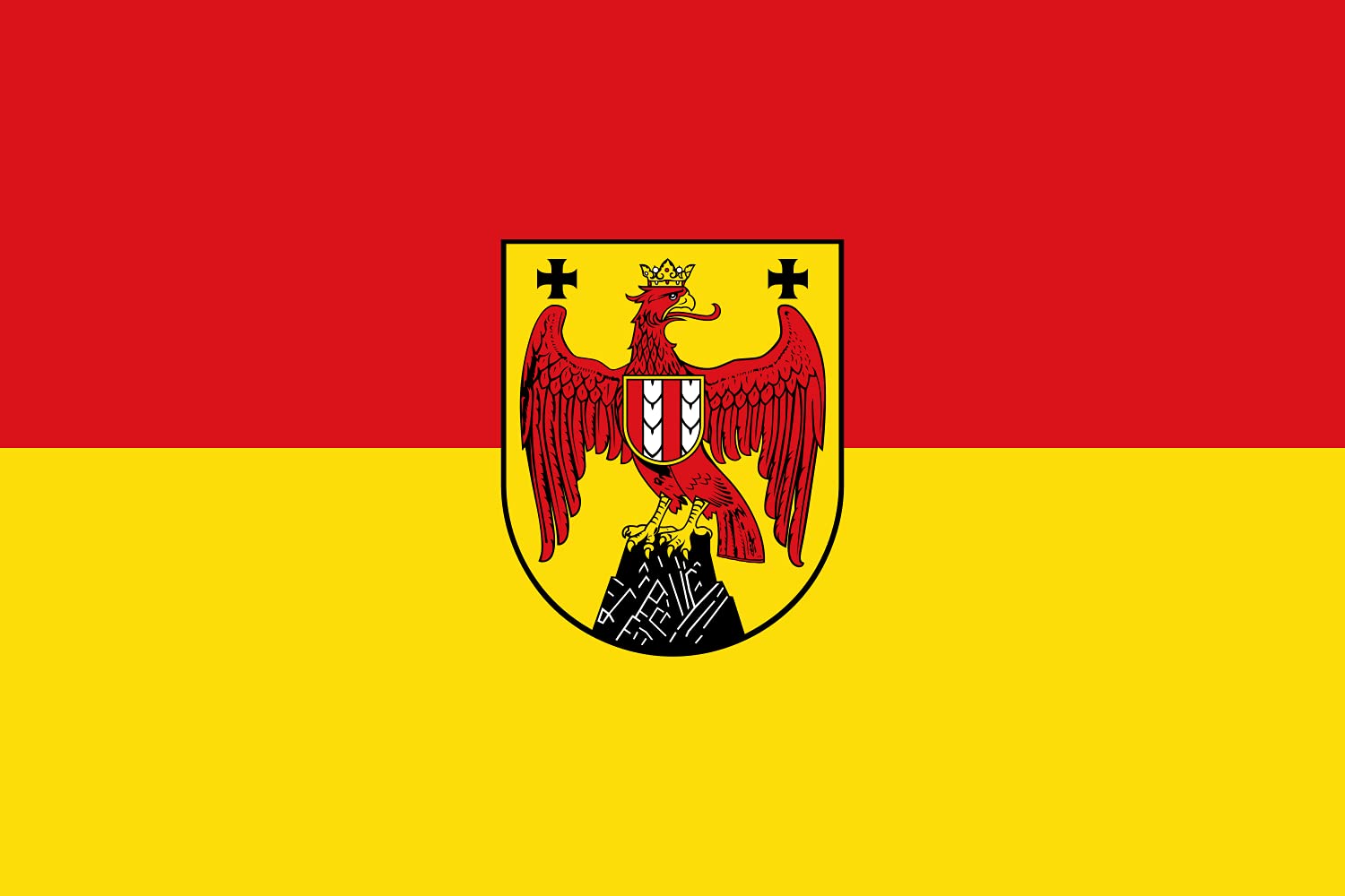 Drapeau Burgenland grand format grand drapeau paysage 1.5m² extérieur