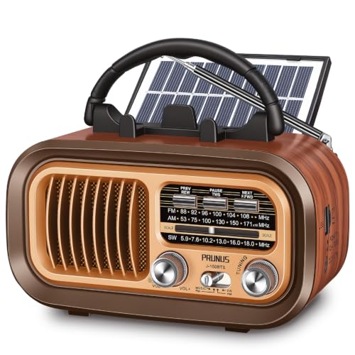 PRUNUS J-150 Radio Vintage Bluetooth...
