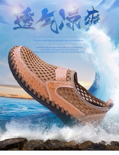 Men's Breathable Mesh Loafers - Non-Slip Slip-On Shoes for Outdoor Walking and Driving in Spring, Summer, and Autumn2