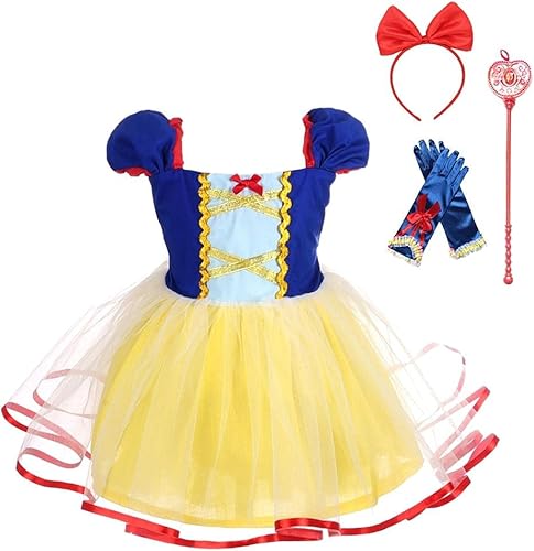 Dressy Daisy Disfraces de princesa para cumpleaños, Halloween, Navidad, fiesta, vestidos para niñas con accesorios, tallas de 3 a 6 meses