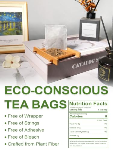 Image of TeeLux Valerian Root Tea Bags, Smooth & Mild Taste, Caffeine Free, 100 ct | Natural Valerian Root Herbal Tea, Sugar Free & Gluten Free, Enjoy Hot or Iced, Foil-Lined Resealable Pouch