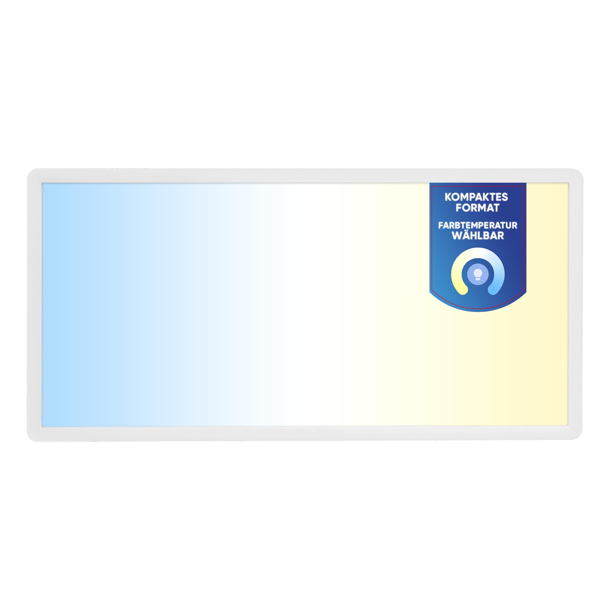LECOM Lámpara de techo LED 60 x 30 CCT 3000 – 6000 K, interruptor DIP, 24 W