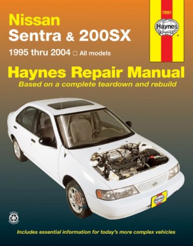 Haynes Automotive Repair Manual Nissan Sentra & 200SX 1995-2004