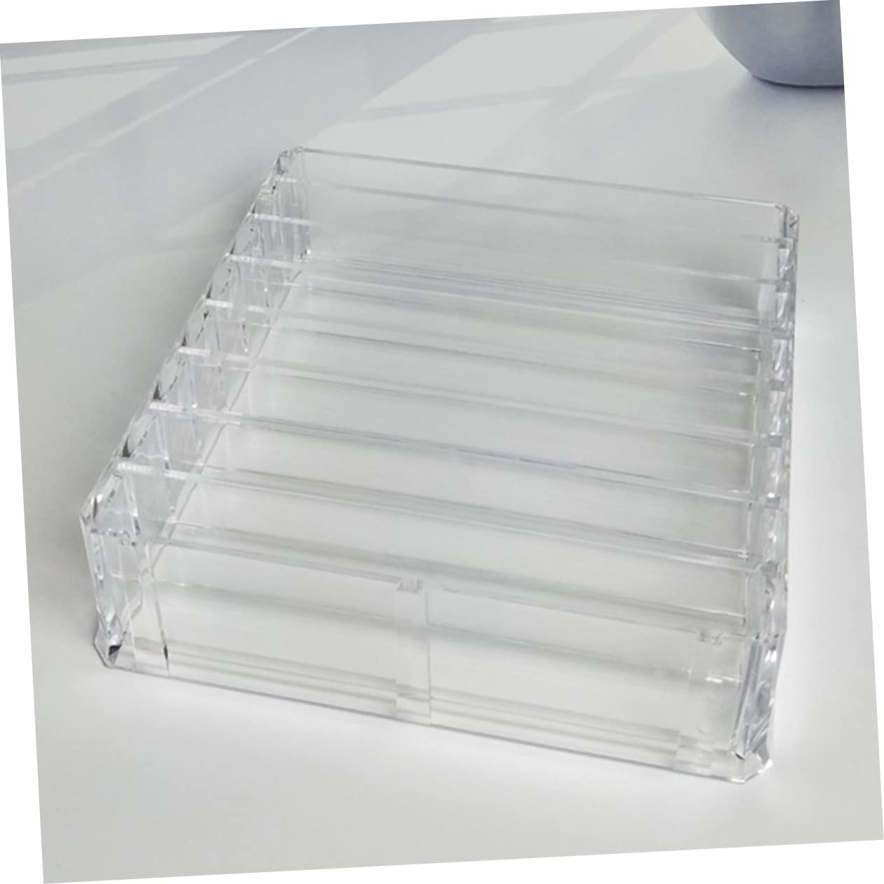Slots Acrylic Transparent Makeup Storage Box Organizer Per e Cosmetici Design Per e La Camera Per e Ragazze