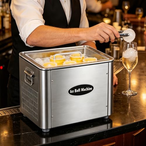 Fabricadora de Hielo Esferas Claras 5 Cavidades 1.5H miniatura 1