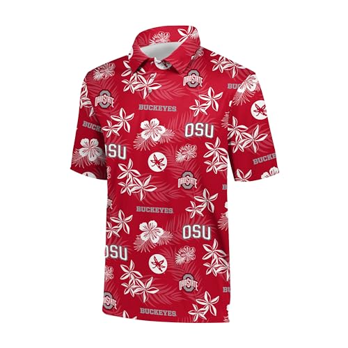 Holloway Ohio State Men's Floral Logo Polo S