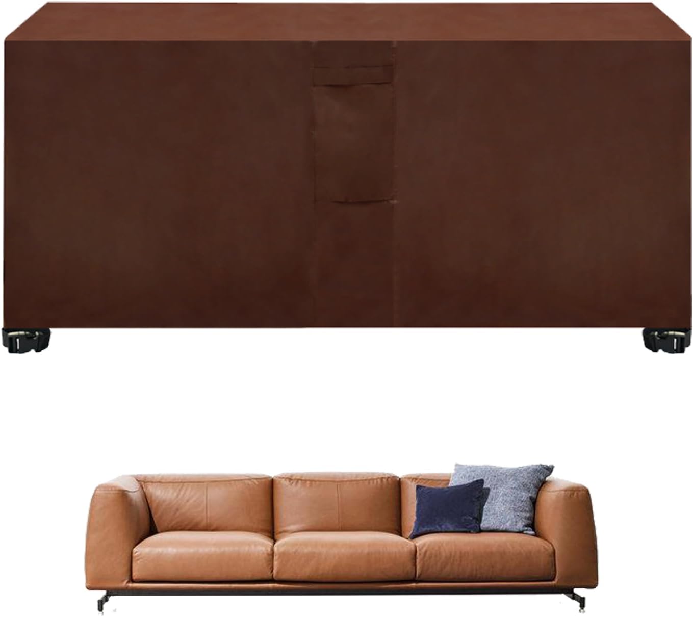 Heavy Duty Patio Furniture Covers Waterproof, Large Outdoor Furniture Cover Waterproof, Rectangle Outdoor Table and Chair Set Covers, for Deck Lawn and Backyard