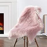Ciicool Faux Sheepskin Rug Soft Faux Fur Rugs...