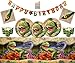 Forniture per feste di dinosauro Dino Blast Feste di buon compleanno 16 ospiti- Bicchiere di carta Dino, piatto di carta, tovagliolo, tovaglia