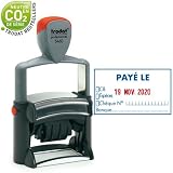 Trodat Metal Line dateur 5460L10 'Payé le Banque