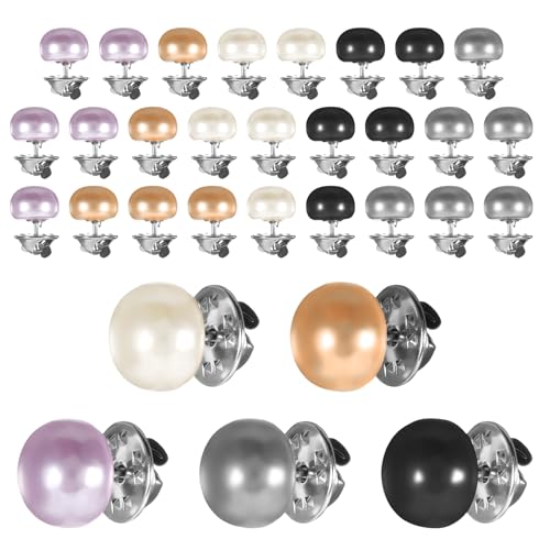 Pearl Cover Up Button Pin Brooch for DIY Clothing