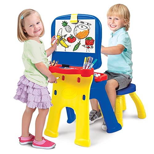 Kids Easel With Chair Whiteboard And Paper Pad Board Double Sided Art Studio #TOP4