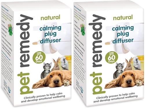 Pet Remedy Natural De-Stress and Calming Plug-In Diffuser with 40 ml Refill Bottle (Lasts 2 Months) (Pack of 2) option
