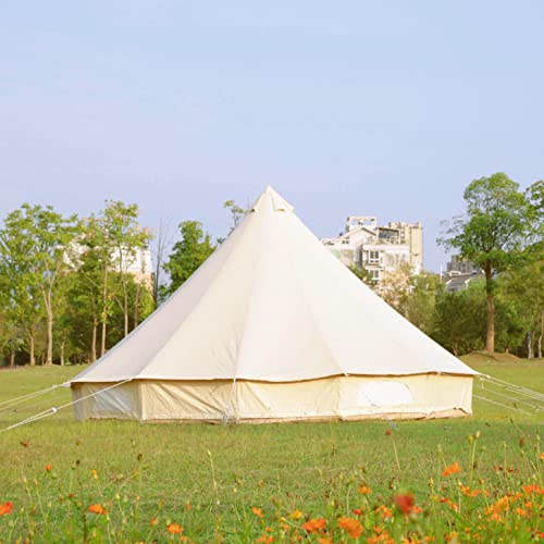 Carpa de campamento familiar impermeable 4 estaciones beige miniatura 4