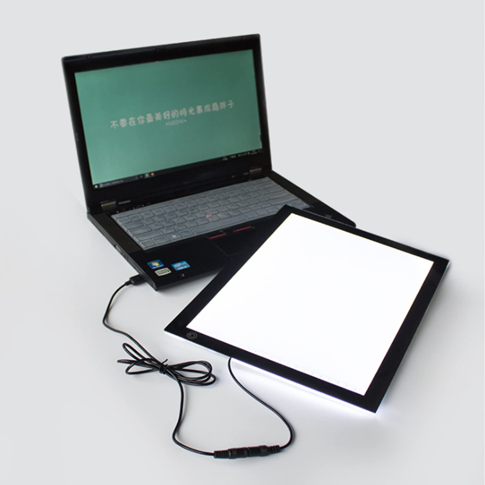 TECH DISCOUNT Table Lumineuse A4 Dessin Photo Enfant Led USB Portable Graphique Ultra-Plate Traçant Tablette Luminosité Tactile Artiste Tatouage