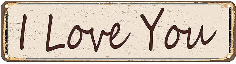 BLESSED Retro Tin Signs Aluminum Metal Sign for Kitchen Home Garden Wall Bar Cafe Decor 4x16 Inch
