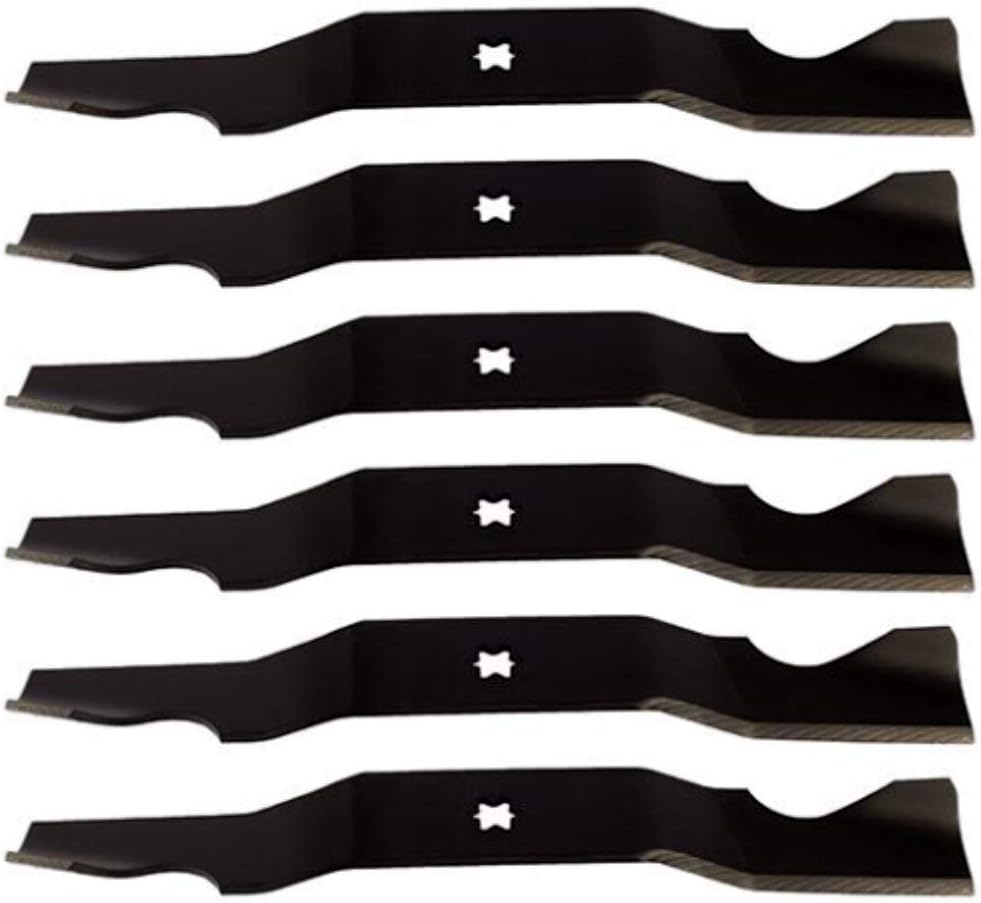 Set of 6 Sears Craftsman PYT9000 50" Replacement Lawn Tractor Mower Blades Fits Model 13AR91PP099 247.289810