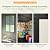 Patiowell 8x10 FT Plastic Shed Outdoor Storage Shed with Floor, Resin Garden Tool Shed Lockable Door & Two Windows for Patio, Backyard, Bike & Organizer, Beige