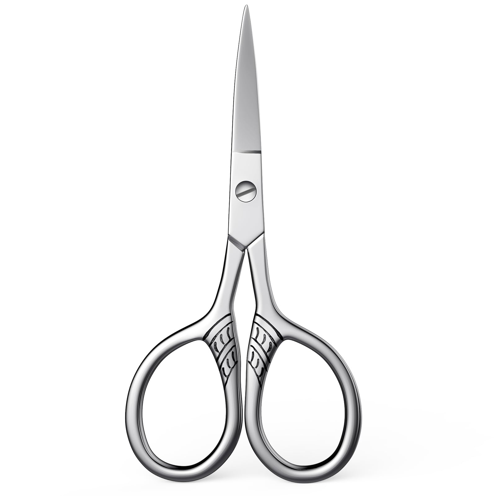 Professional Grooming Scissors for Hair, Eyelashes, Nose, Eyebrow Trimming, Mustache - AsonTao