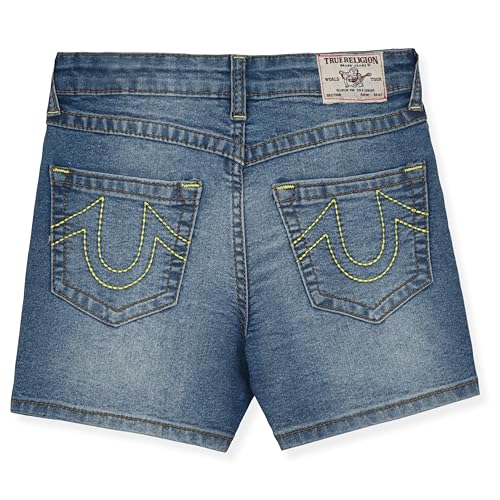 Image of True Religion Girls Jeans Shorts Set Girls Denim Short and Fashion Tee Shirt Clothing Set for Kids
