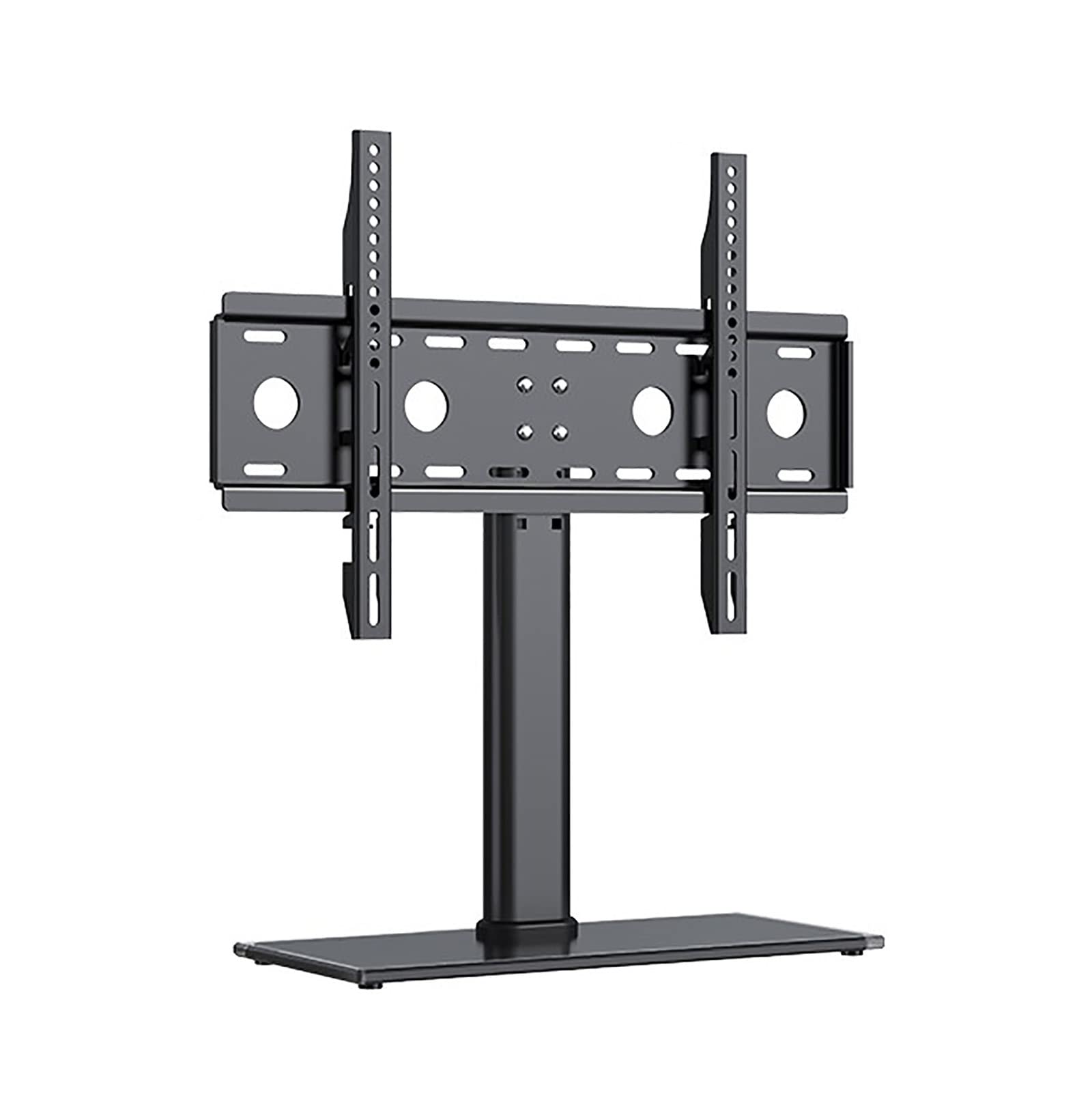 Support TV universel avec base en verre trempe robuste pour charge 40 kg