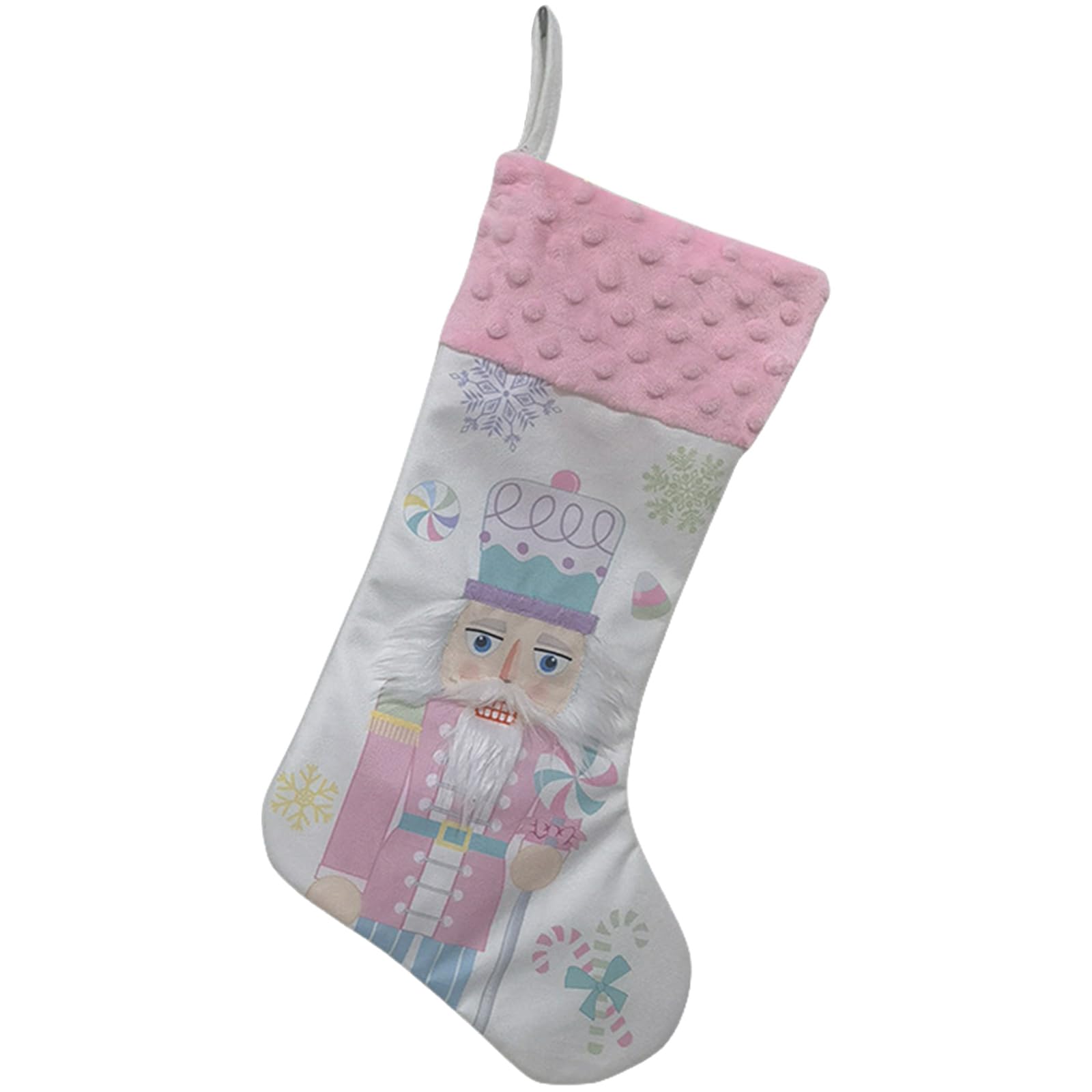 Buxuaaaa Type C Decorative Nutcrackers Christmas Stocking Stylish Present Bag Festival Hanging Decoration Fireplaces Mantels Adornment Festival Hanging Decoration