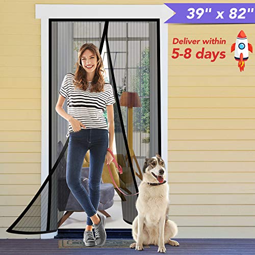 Titan Mall Magnetic Screen Door 39"W x 82"H with Super Tight Self Closing