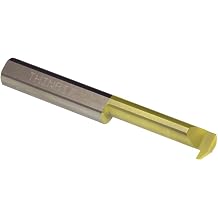 THINBIT RT61CLC MICROBIT TiN Coated Solid Carbide Reverse Profiling Tool, .375" Minimum bore, 1.250" Reach, Heavy Duty Elliptical Neck with .115" Projection and 3/8" Shank
