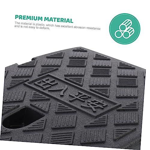 HEALLILY 2 piezas Almohadilla de rampa para bordillo, rampa de pendiente durable para scooters, coches y sillas de ruedas, diseño antideslizante, goma resistente para uso exterior seguro miniatura 3