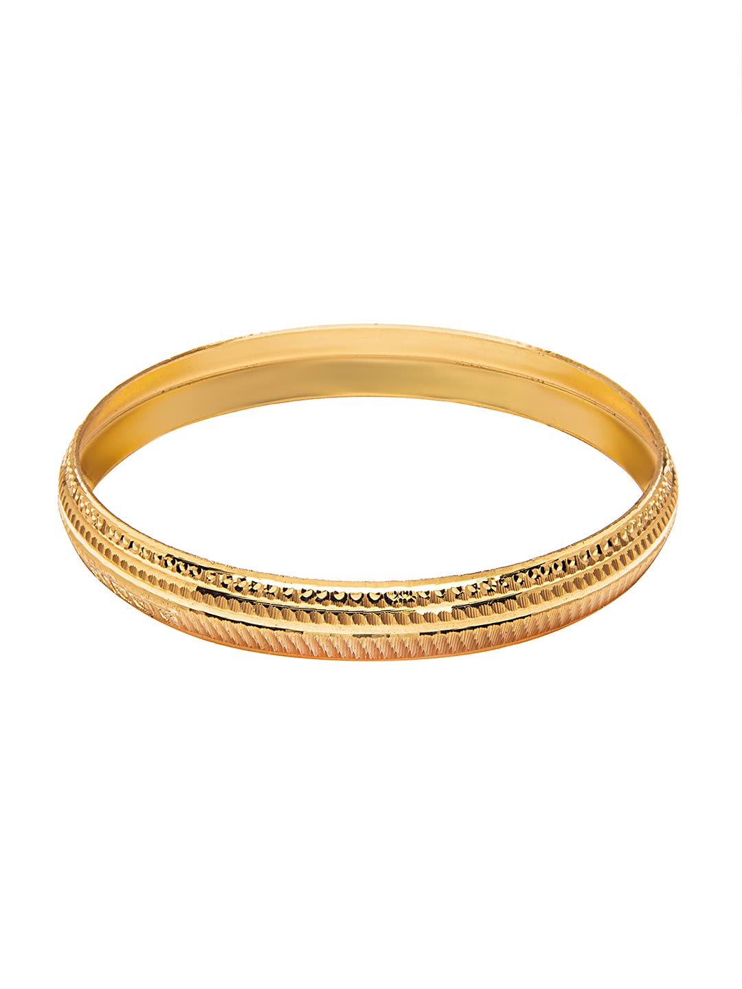 Shining Jewel - By Shivansh SJ_3404_G Designer Stylish Self Design Amritsari Gold Colour Sikh Kada for Men (B09P3ZLBPN) Amazon Price History, Amazon Price Tracker