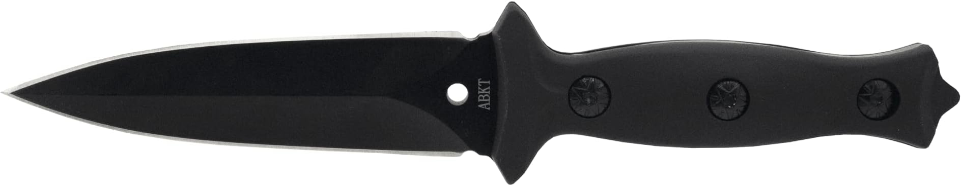 Boot Knife - Black - Fixed Blade Knife for Survival - Injection Molded Handle & Sheath