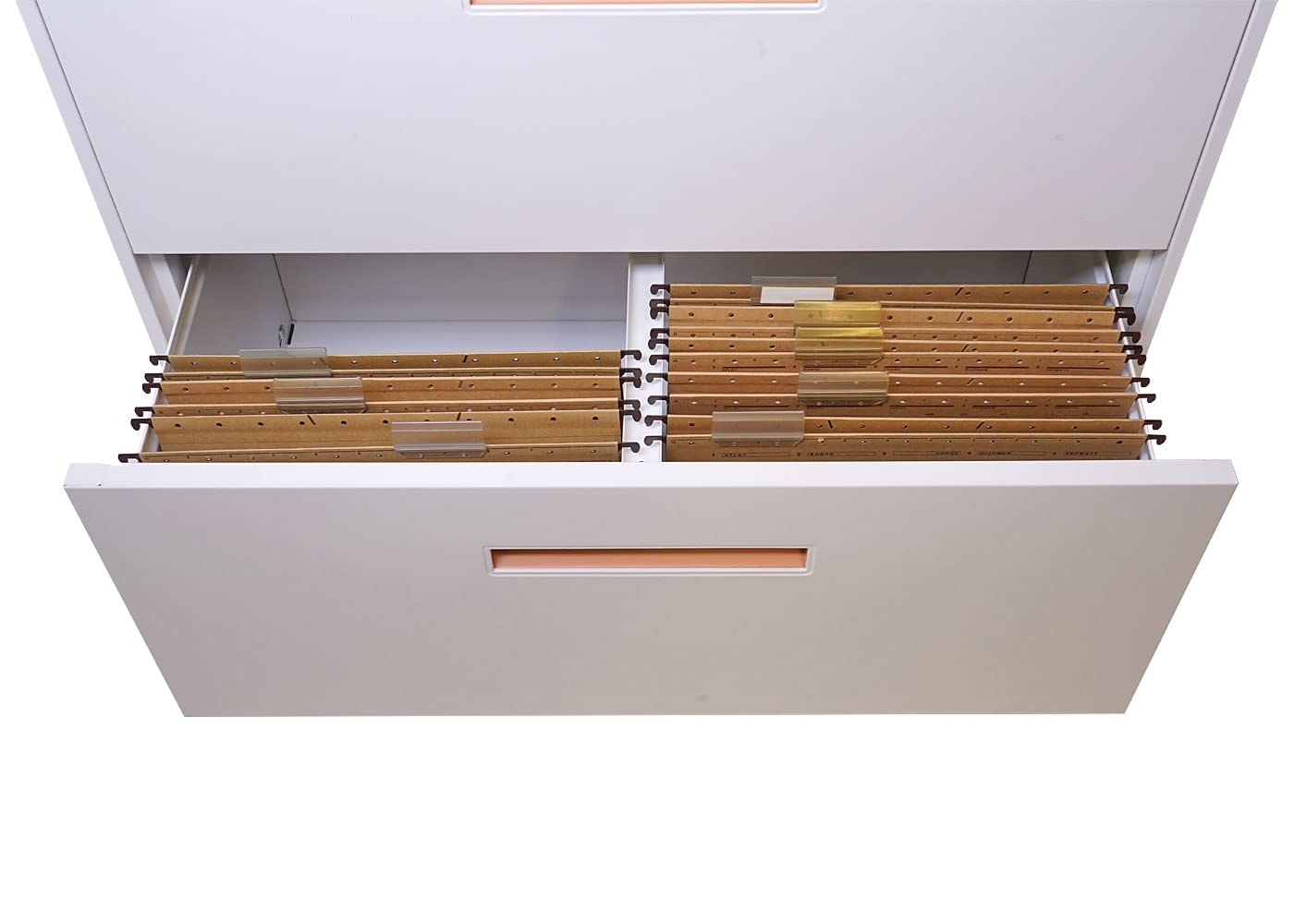 Mendler Hängeregisterschrank HWC-A10AM - 103x76x46cm weiß | Aktenschrank, Büroschrank, Stahlschrank, A4, abschließbar