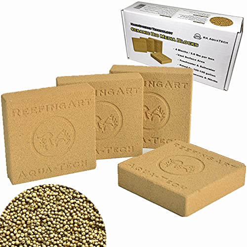 Image of Ceramic Filter Media Brick 4 Pack 3.6lb NanoSpheres Biological Filtration