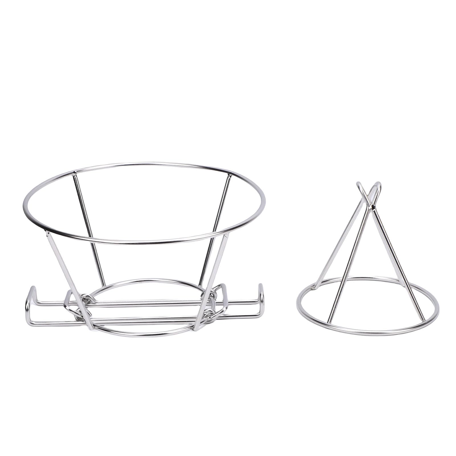 Sorandy Soporte para Cono, Soporte para Filtro de Cono de Acero Inoxidable con Asas, para Filtrado, Ideal para Jarabe de Arce y Aceite para Freír de Mayor Duración, 9,3 Pulgadas