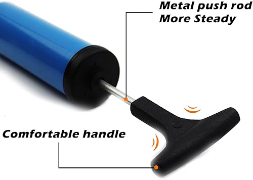 Miniatura 3 de Mango cómodo de bomba y aguja con varilla de metal adecuado para fútbol, baloncesto, balón de fútbol y globo