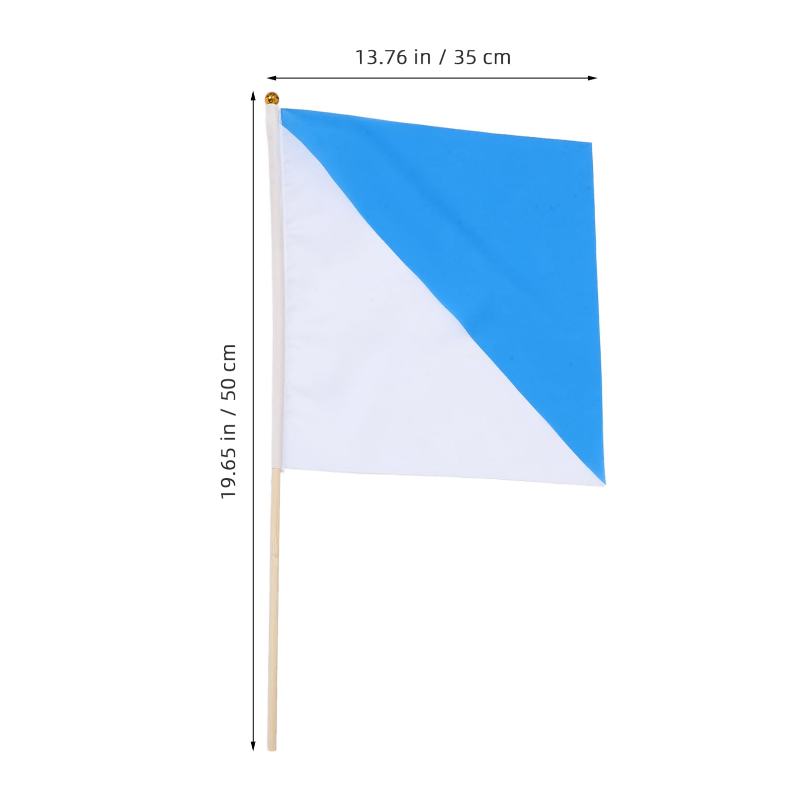 VANZACK Navy Blue Handheld Flags Set 2pcs Mini Flags for Marine Training Diy Festival Events