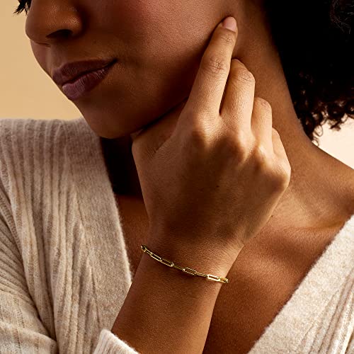 Pure Collection by Ross-Simons Italian 14kt Yellow Gold Paper Clip Link Bracelet3