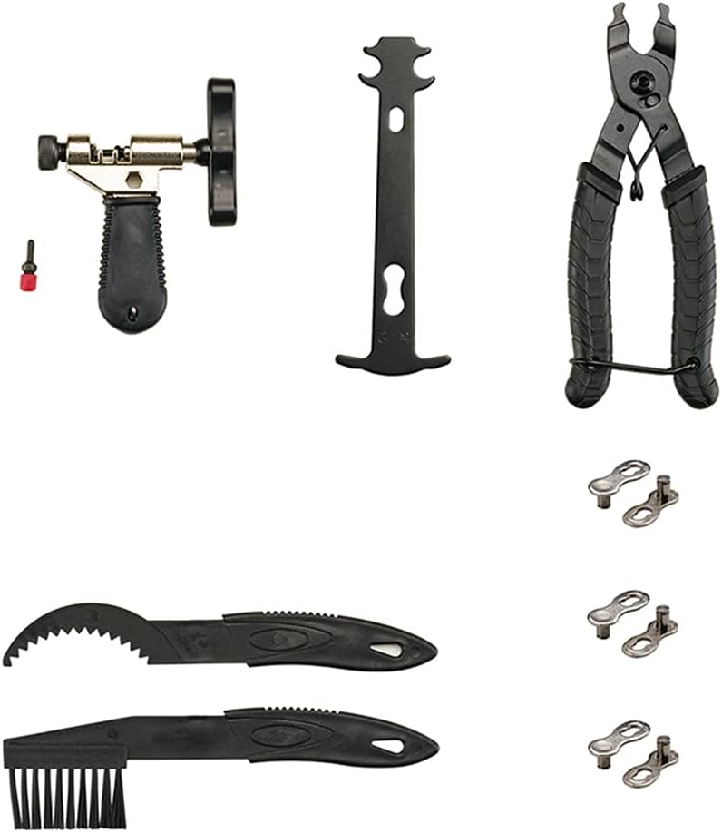 Fahrradkette Werkzeug Set 5-in-1 - Komplettset Mit Reinigungsbürste & Kettennieter