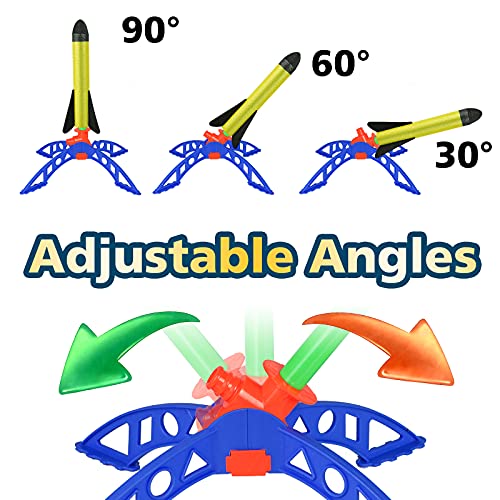 FOSUBOO Spielzeug Rakete Outdoor Spiele für Kinder, Kinderspielzeug Raketen Luftdruck Gartenspiele, Geschenke für Jungen… – Bild 7