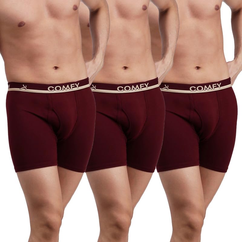 Image of Amul Comfy Men's Trunk Underwear | Soft Outer Elastic | Soft Waistband | Breathable Comfortable Innerwear | Color May Vary