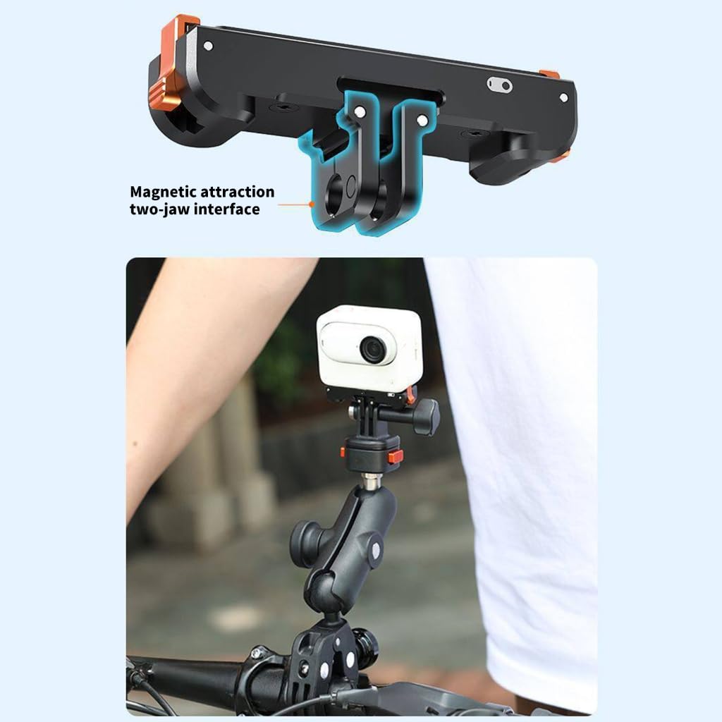 Base de montaje magnética para cámara de acción con fijación rápida para adaptador 360 GO3/GO3S