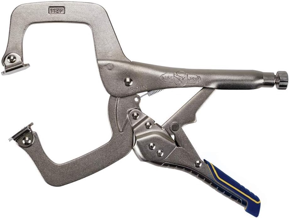 Image of IRWIN VISE-GRIP Welding Pliers, Fast Release, C-Clamp with Swivel Pads, 11-Inch (IRHT82586) (Pack of 5)