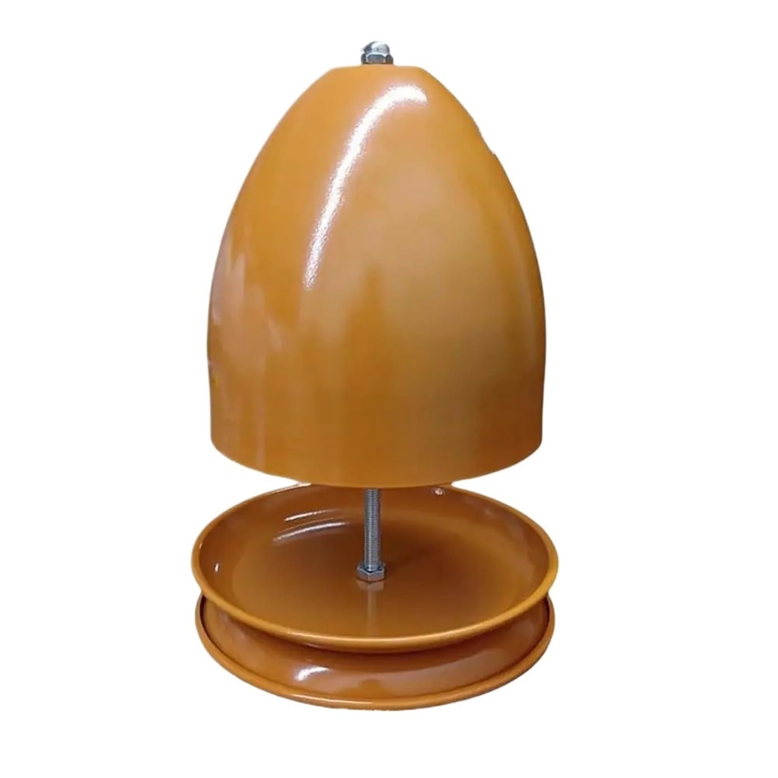 Estufa para Portavelas De Té Calentador de Velas té, Calentador Doble Pared, sobremesa, Horno, Metal(Orange)