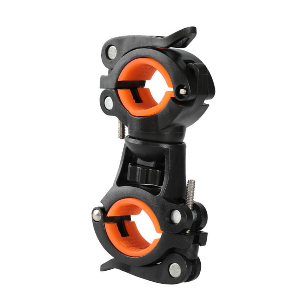 MUSISALY 1Pc Flashlight Bracket for Bicycles Durable Orange Flashlight Holder with Easy Installation Shockproof Design for Night Riding and Cycling Accessories