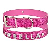 Collare Personalizzato Per Cani Di Piccola Taglia Chihuahua Collari Per Cani Con Strass Bling Cani Da Compagnia Personalizzati Gratui Gatti Nome Charms Accessori Per Animali Domestici - Foto 2