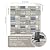 Adedeo Glass Mosaic Tile Grey and Silver 12 x 12 Inch for Kitchen Backsplash Bathroom Wall (5-Pack, 5 sq.ft.)