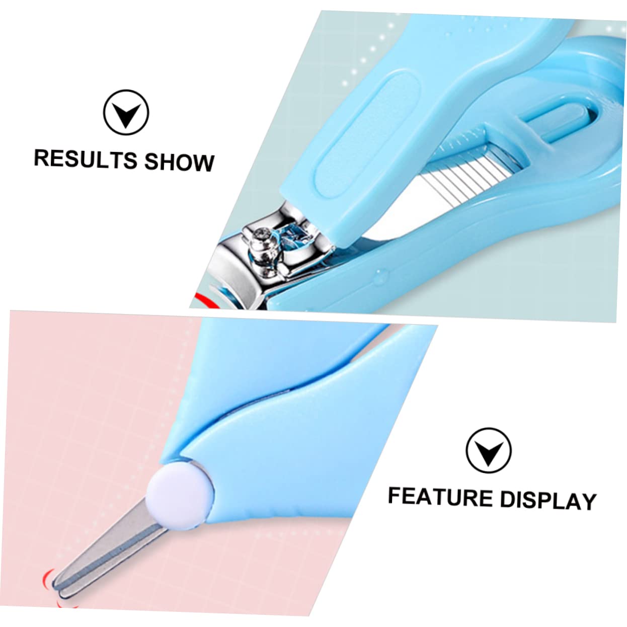 Totority Nail Care Kit 2 Sets Baby Nail Clipper Set Safe for Newborns Toddlers Scissors Tweezers