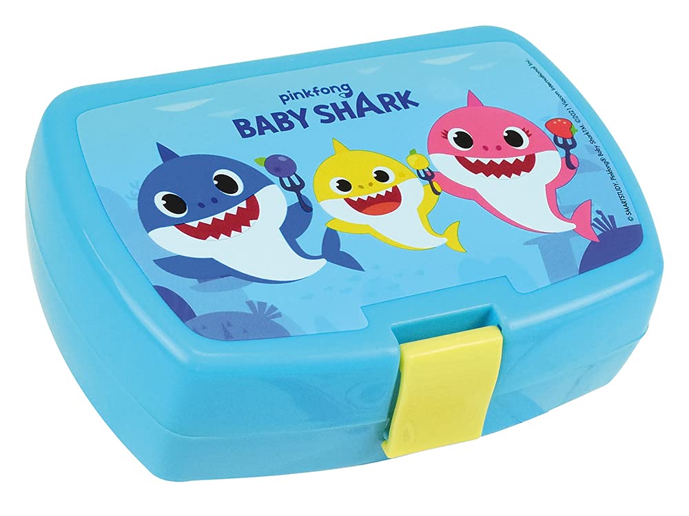 Fun House Multi-Coloured Baby Shark Lunch Box H.6.5 X L.17 X D.13.5 Cm For Children