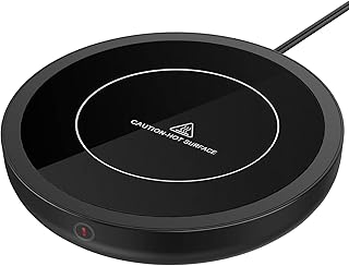 Mug Warmer with 3-Temp Settings, Coffee Mug Warmer for Desk, Electric Coffee Warmer with Auto Shut Off, Coffee Cup Warmer with Enlarged Heating Plate &Touch Tech, Best Gift for Your Friends and Family
